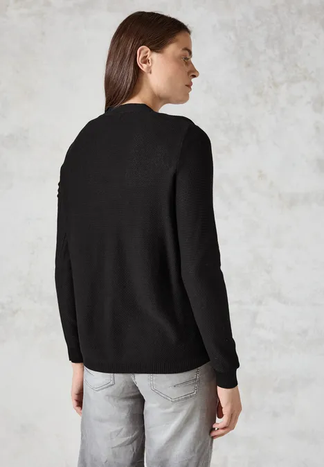 Struktur-Cardigan Black Struktur-Cardigan Black