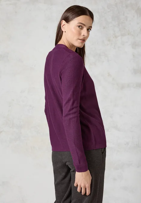 Struktur-Cardigan beloved berry