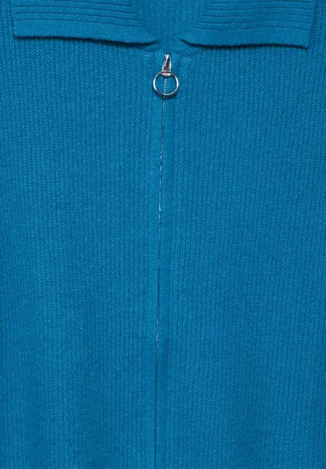 Ärmellose Strickjacke dynamic aqua melange