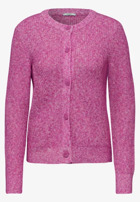 Grobstrick- Cardigan jewel pink
