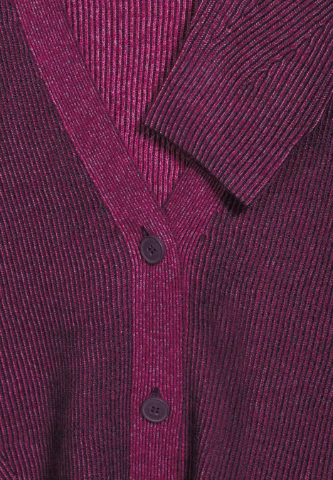Cardigan mit Strickmuster beloved berry