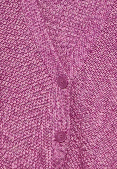 Cardigan im Melange-Look jewel pink