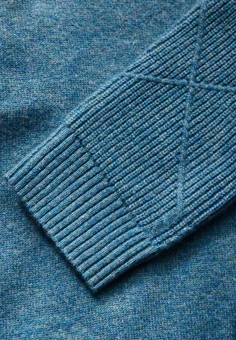Cardigan mit Kapuze aqua melange