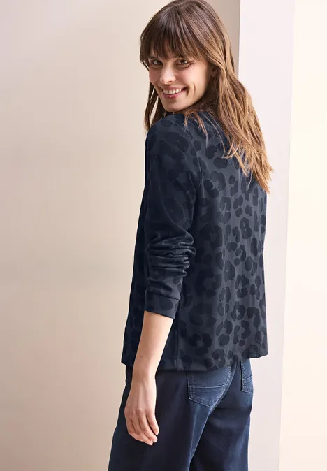 Leo-Jaquard-Jacke universal blue