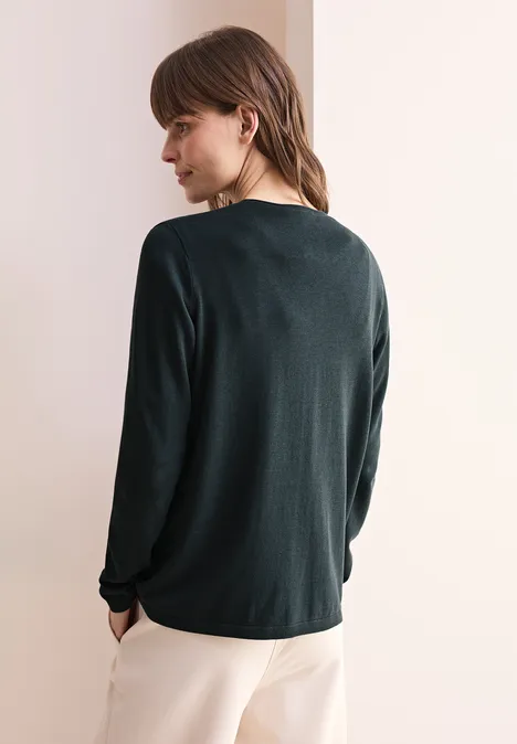 Cardigan ouvert basique slate khaki