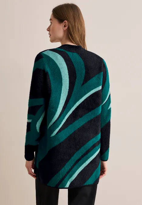 Federgarn Cardigan Black