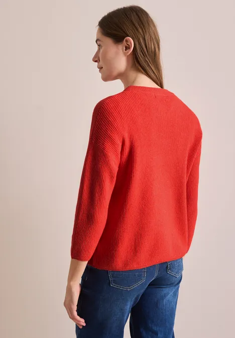 Kurzer Cardigan juicy orange melange Kurzer Cardigan juicy orange melange