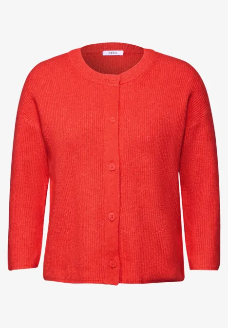 Kurzer Cardigan juicy orange melange Kurzer Cardigan juicy orange melange