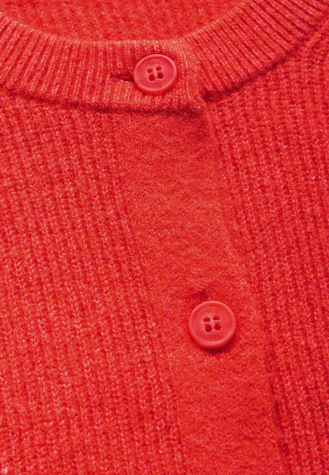 Kurzer Cardigan juicy orange melange Kurzer Cardigan juicy orange melange