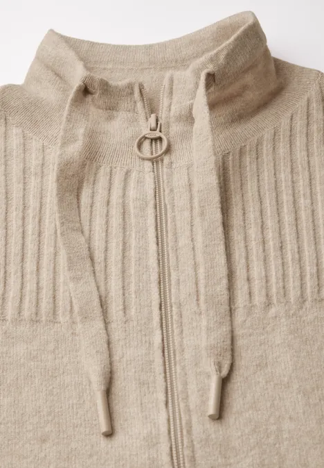 Strukturmix Weste desert beige melange