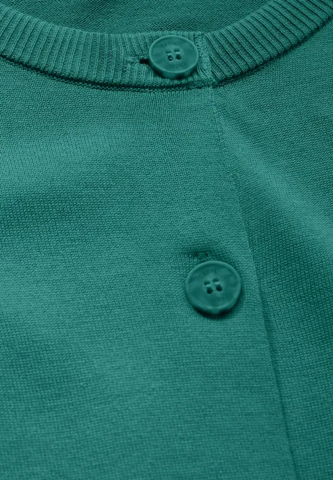 Cardigan mit Knopfleiste sea green