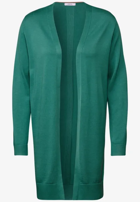 Langer Basic Cardigan sea green