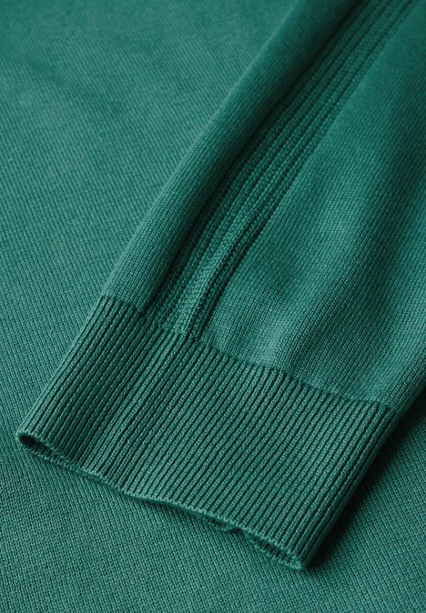 Langer Basic Cardigan sea green