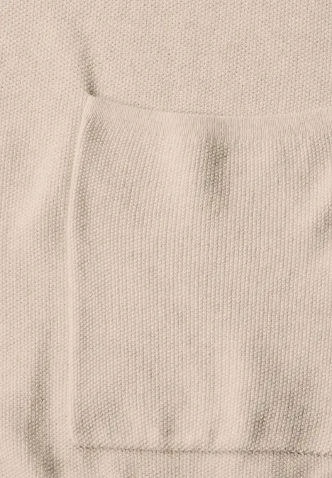 Offener Feinstrick Cardigan desert beige melange