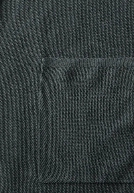 Offener Feinstrick Cardigan slate khaki