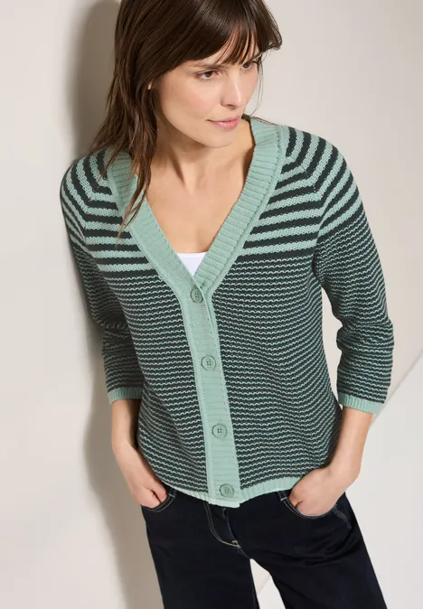 Strukturmix Cardigan slate khaki Strukturmix Cardigan slate khaki