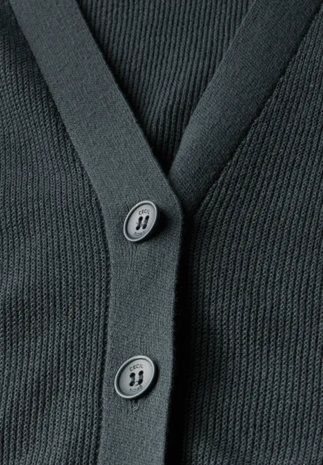 Cardigan mit Struktur slate khaki Cardigan mit Struktur slate khaki