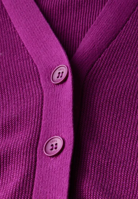 Cardigan mit Struktur anemone pink
