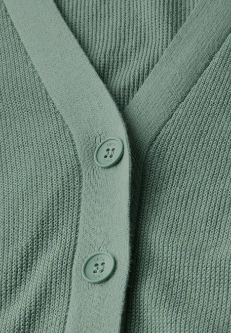 Cardigan mit Struktur matcha green