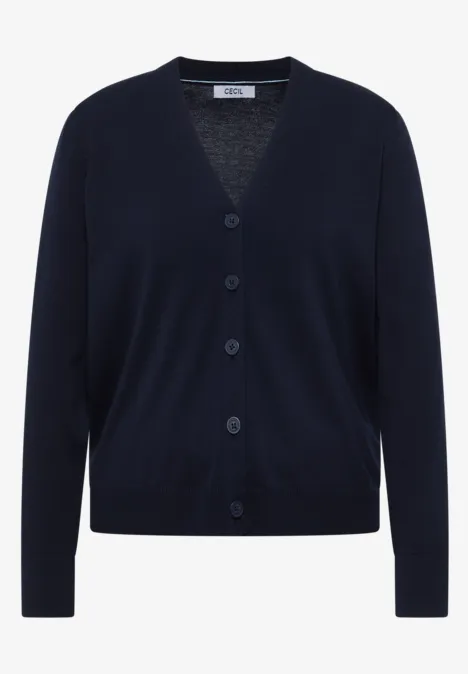 V-Neck Cardigan urban dark blue