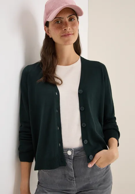V-Neck Cardigan ink green V-Neck Cardigan ink green