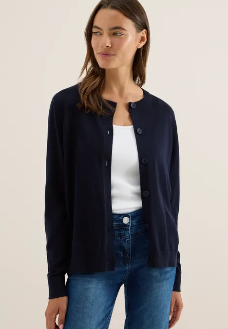 Strickjacke mit Knopfleiste urban dark blue Strickjacke mit Knopfleiste urban dark blue