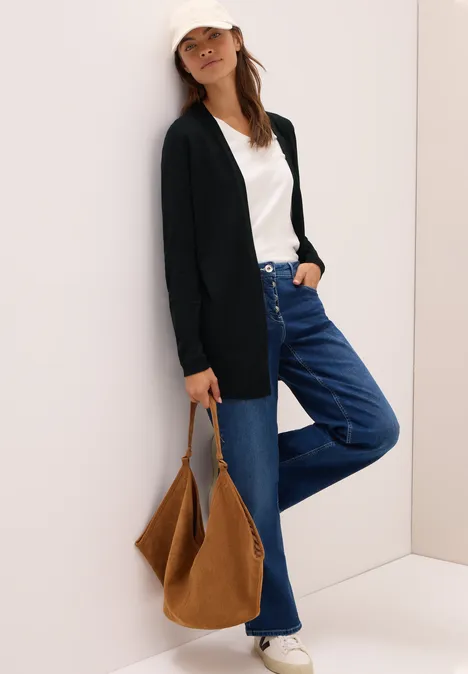 Open vest Black