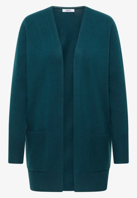 Open Cosy vest deep lake green