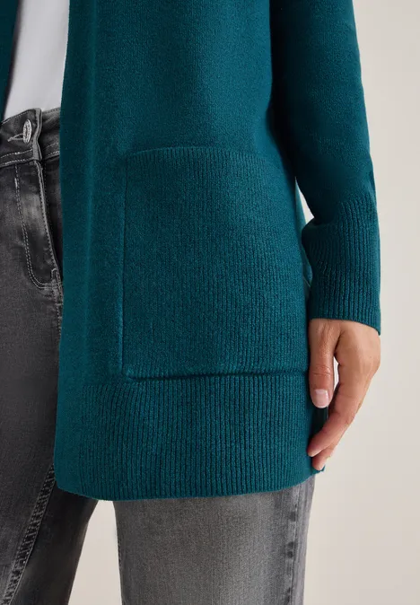 Open Cosy vest deep lake green