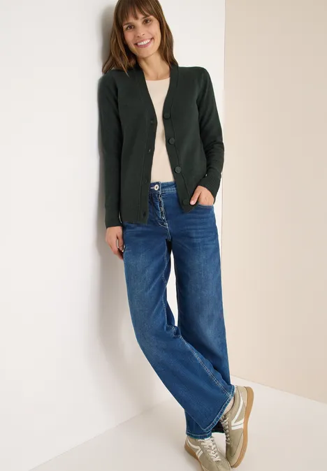 Softer V-Neck Cardigan active khaki melange Softer V-Neck Cardigan active khaki melange