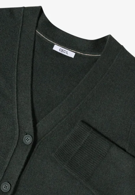 Softer V-Neck Cardigan active khaki melange Softer V-Neck Cardigan active khaki melange