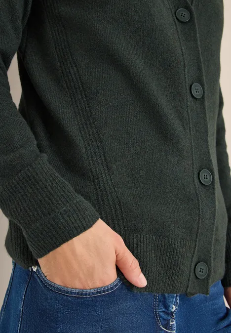 Softer V-Neck Cardigan active khaki melange Softer V-Neck Cardigan active khaki melange