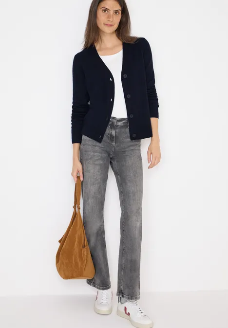 Softer V-Neck Cardigan urban dark blue