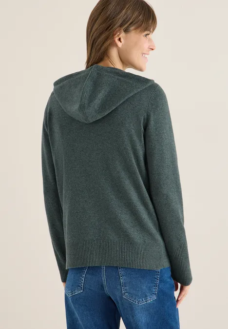 Cardigan mit Kapuze active khaki melange Cardigan mit Kapuze active khaki melange