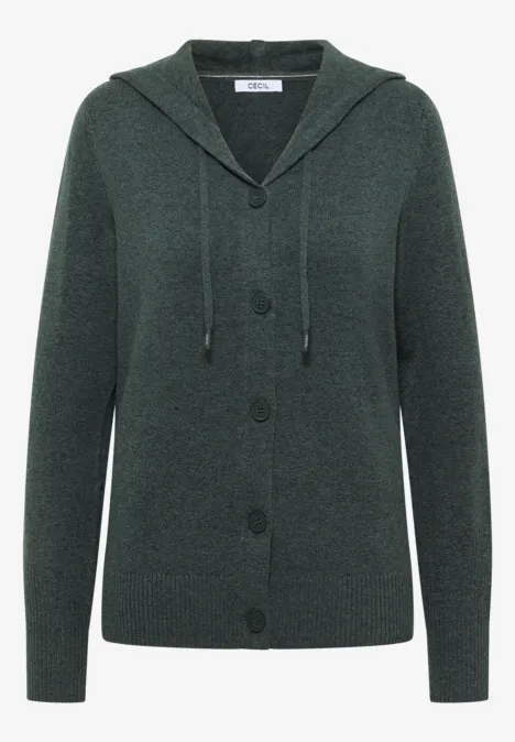 Cardigan mit Kapuze active khaki melange Cardigan mit Kapuze active khaki melange