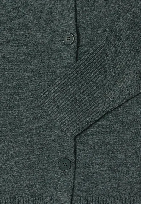 Cardigan mit Kapuze active khaki melange Cardigan mit Kapuze active khaki melange