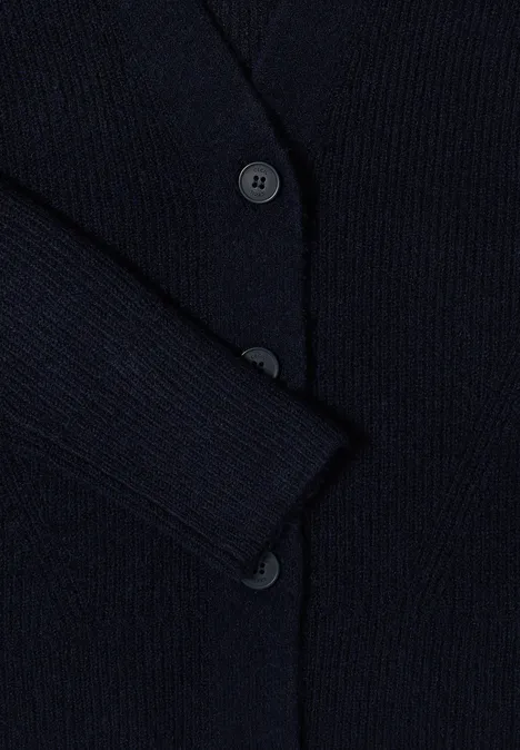 Cardigan mit Strukturdetail urban dark blue
