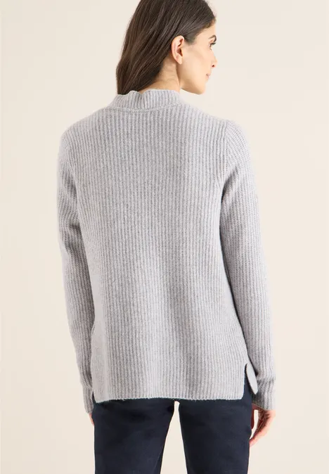 Open Cosy vest luna grey melange