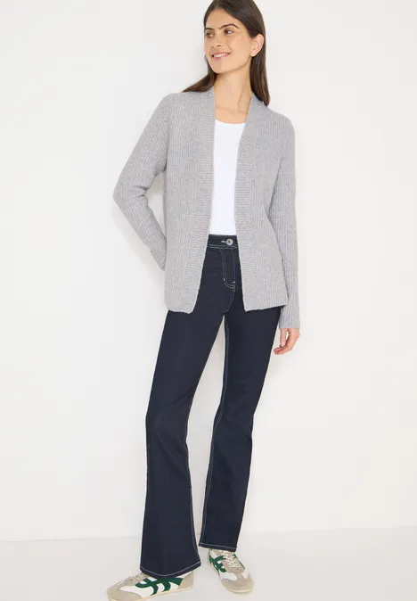 Open Cosy vest luna grey melange