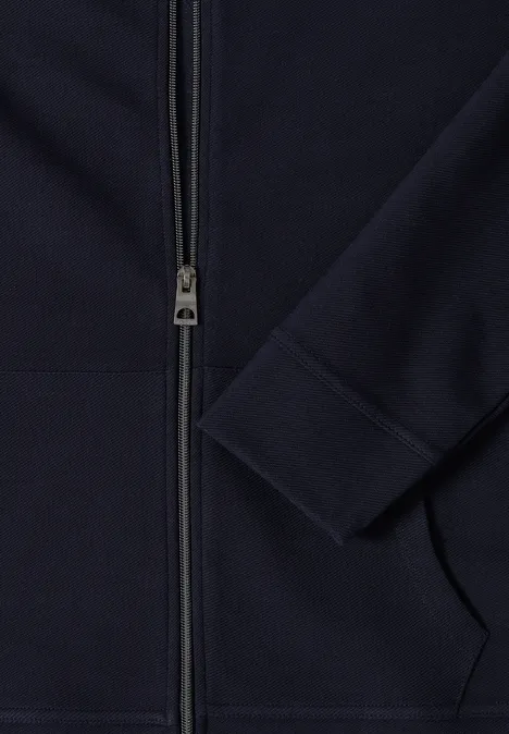 Sweatjacke mit Struktur urban dark blue