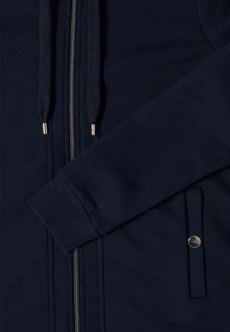 Sweatjacke mit Kapuze urban dark blue