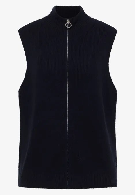 Weste mit Rippstruktur urban dark blue