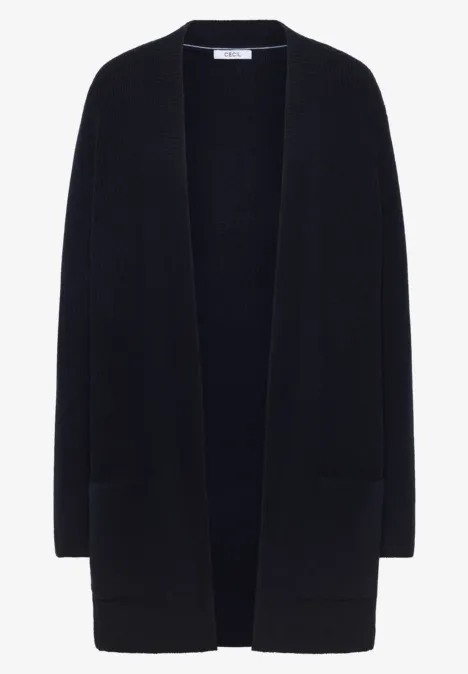Offener Struktur-Cardigan urban dark blue
