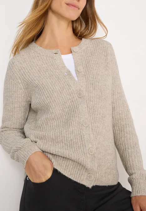 Melange Cardigan toffee cream melange Melange Cardigan toffee cream melange