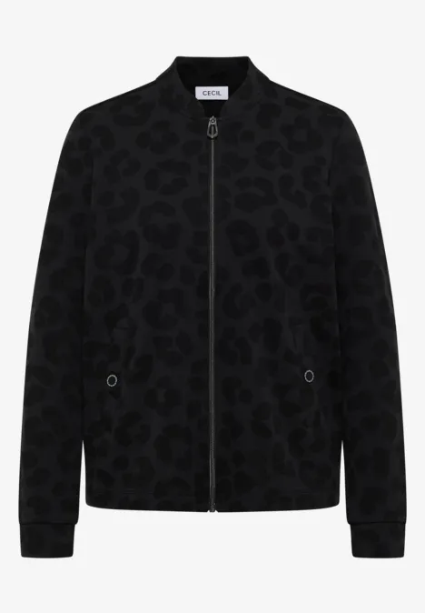 Leo Jacquard Jacke Black