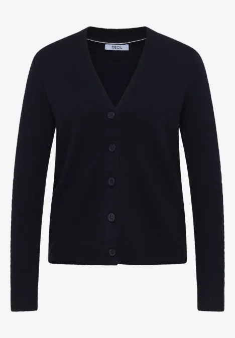 Cardingan mit Strickdetails urban dark blue