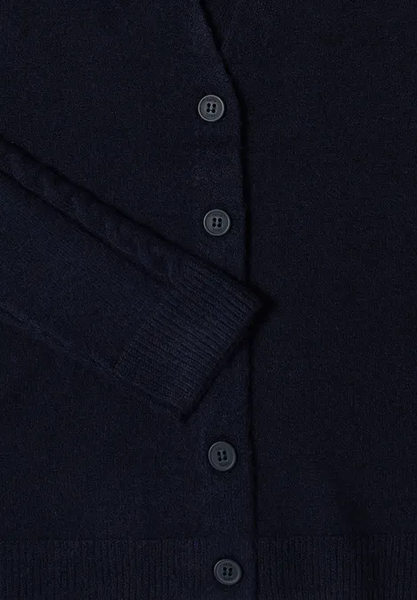 Cardingan mit Strickdetails urban dark blue