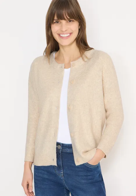 Cardigan court egg beige melange