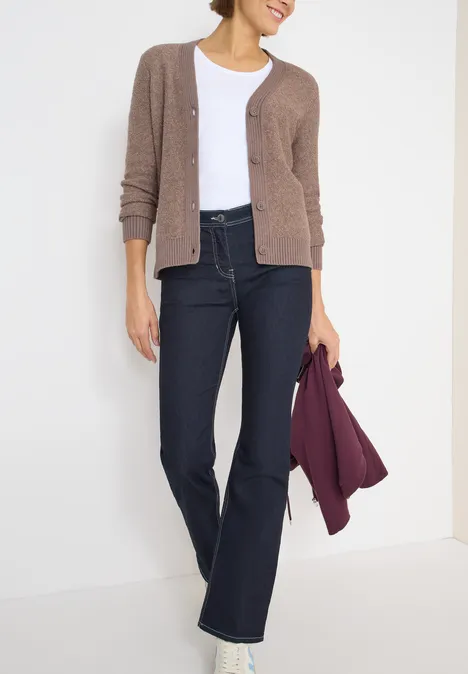 Softer Bouclé Cardigan chocolate mousse melange Softer Bouclé Cardigan chocolate mousse melange