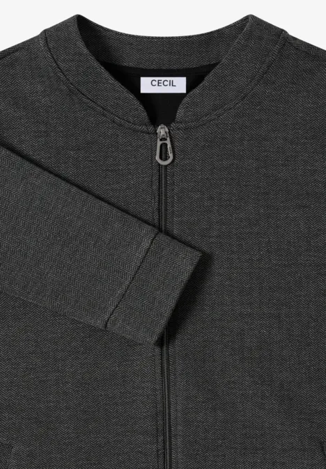 Herringbone Jacke Black